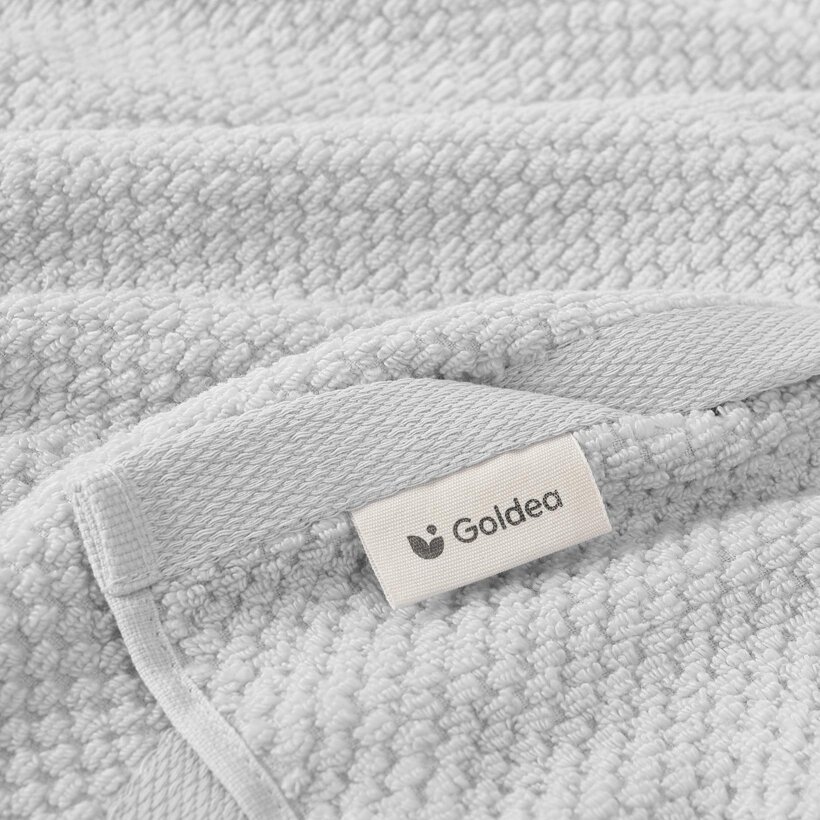 Katoenen badstof handdoek / badhanddoek Micro Pure - lichtgrijs