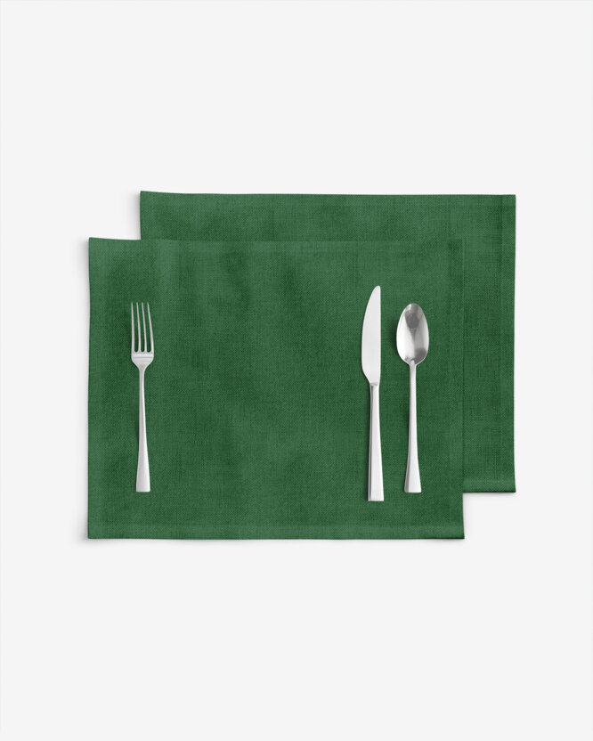 Placemat voor de tafel Malaga - donkergroen - set 2 stuks