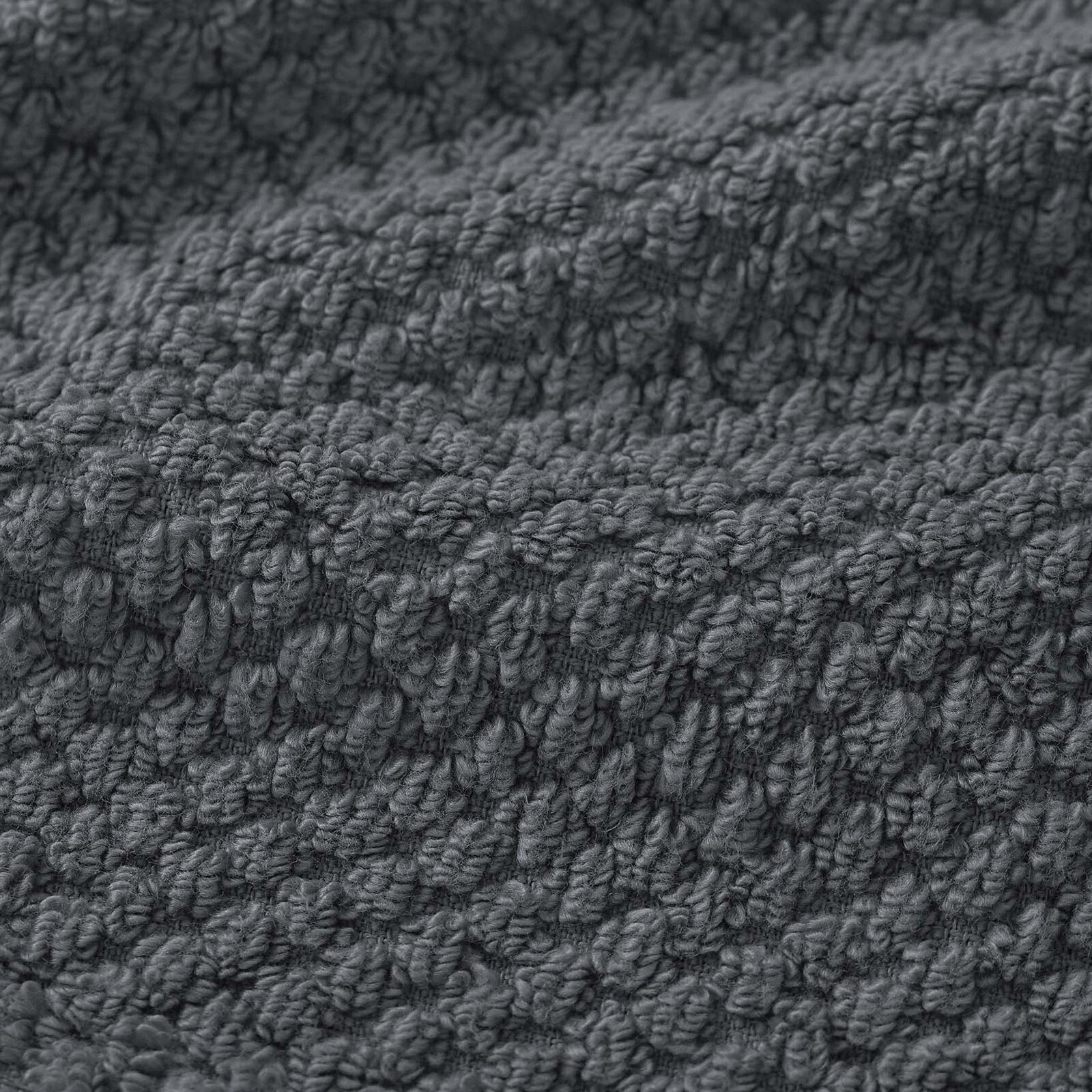 Katoenen badstof handdoek / badhanddoek Micro Pure - grafiet