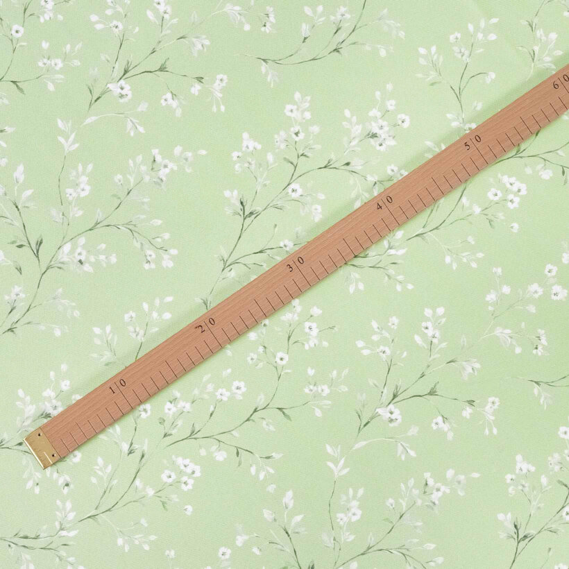 Stof met tefloncoating voor tafelkleden - Jasmijn bloemen