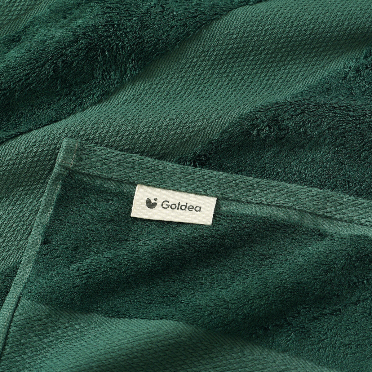 Bamboe handdoek/badhanddoek - smaragdgroen