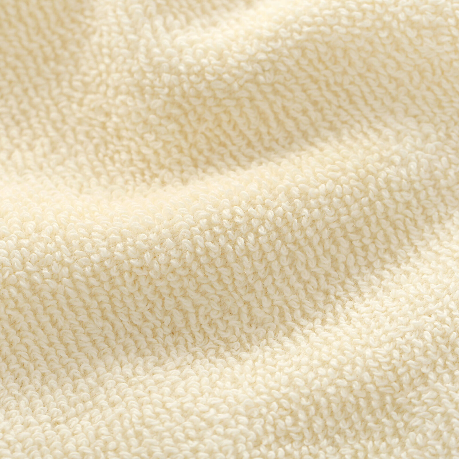 Katoenen badstof handdoek / badhanddoek Soft zonder boord - crème