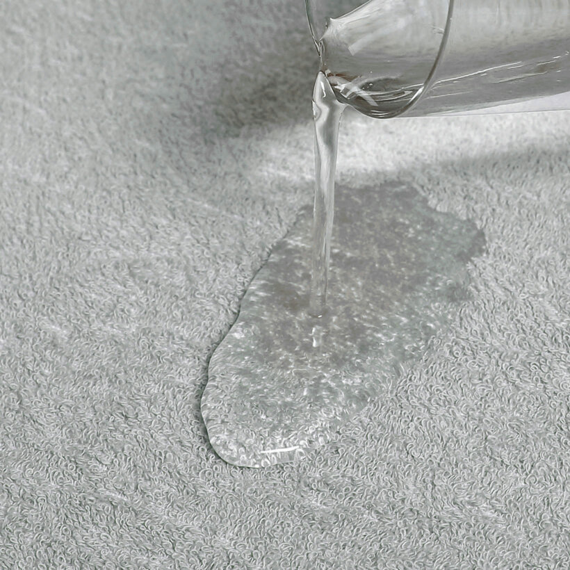 Waterdicht badstof hoeslaken - lichtgrijs