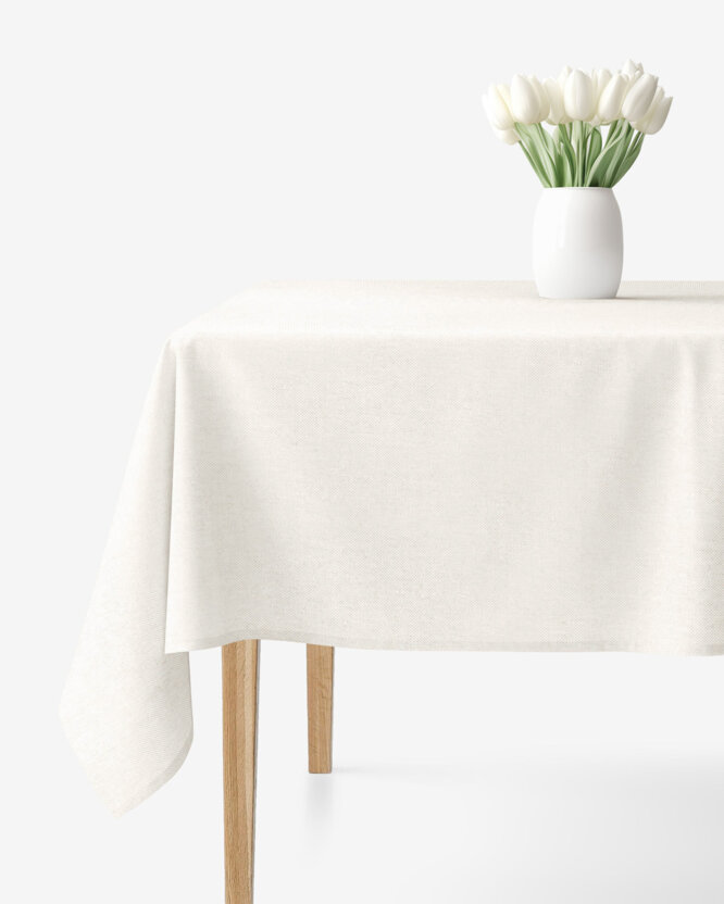 Hoekig tafelkleed Malaga - naturel