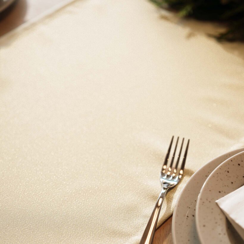 Exclusieve tafelloper - goud met glitters