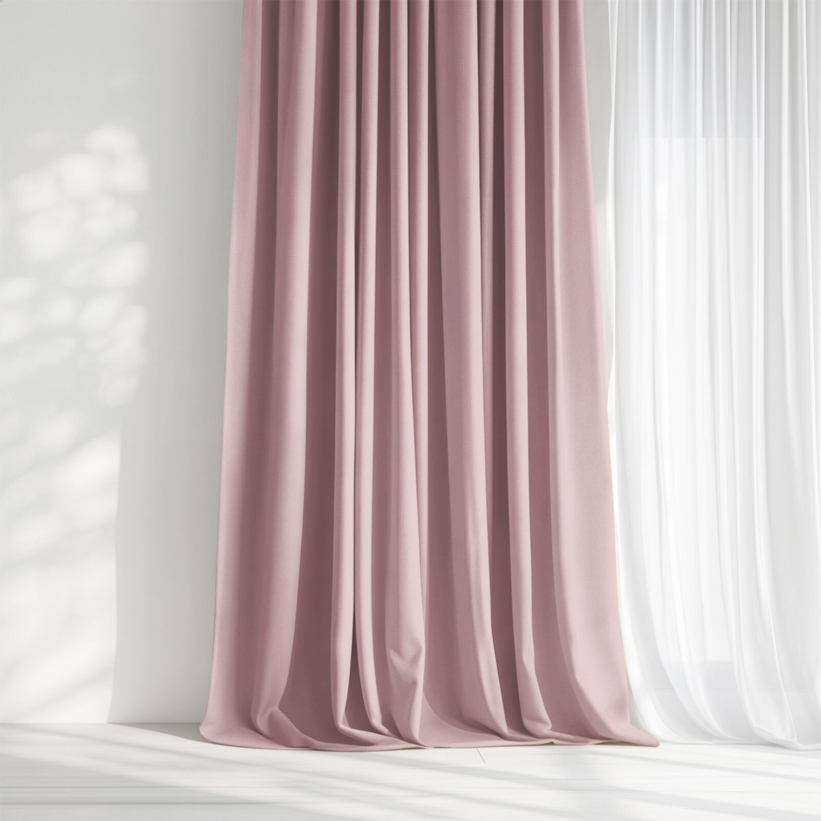 Decoratief gordijn Marbella - oudroze