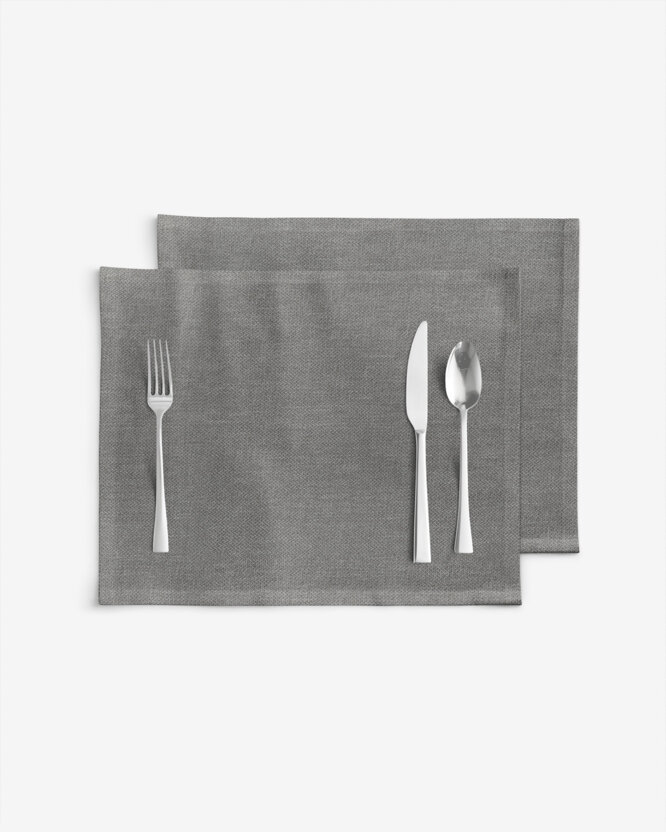 Placemat voor de tafel Peru - grijs - set 2 stuks