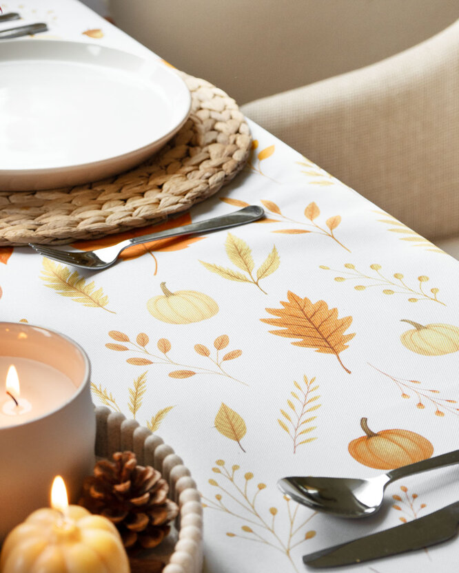 Hoekig teflon tafelkleed - Geur van de herfst