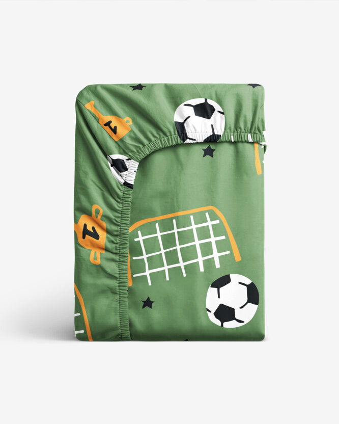 Kinder katoenen hoeslaken - Voetbalwereld