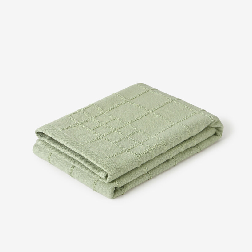 Keuken badstof theedoek - erwtengroen