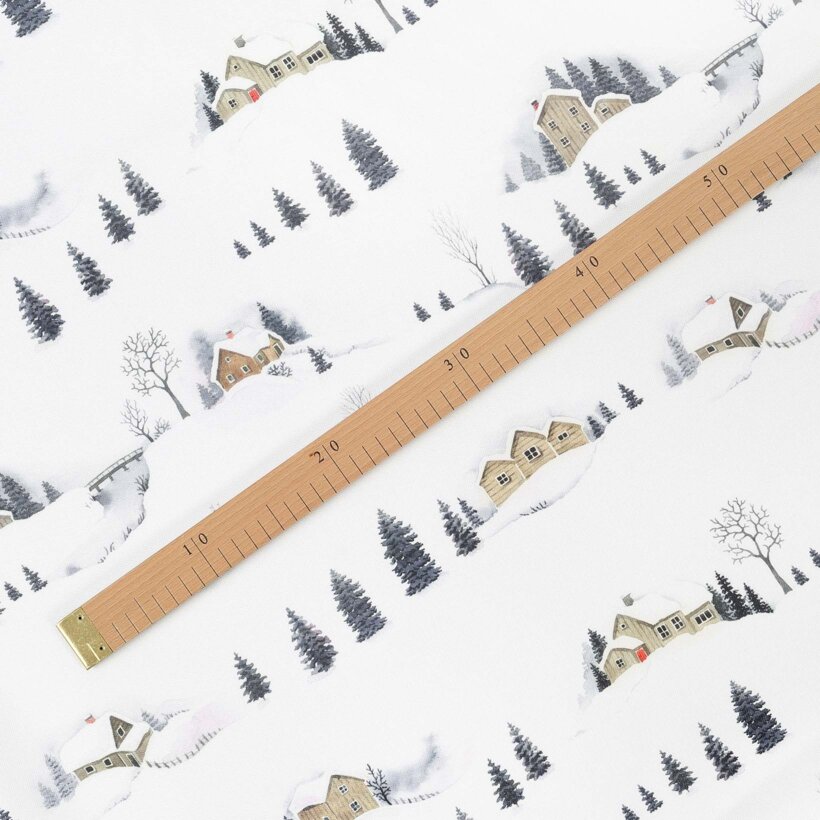 Tafelstof met tefloncoating - Winters landschap