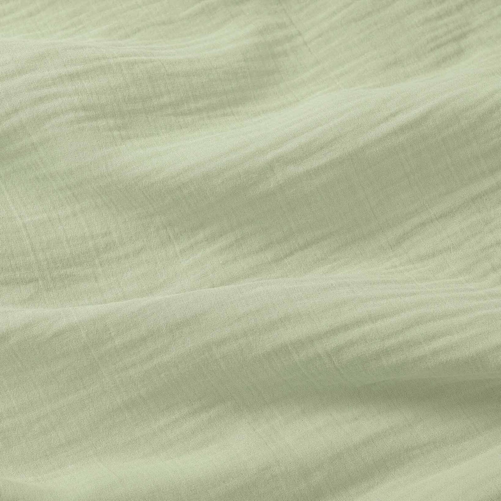 Mousseline stof - licht saliegroen
