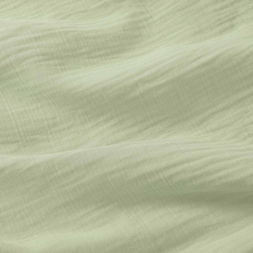 Mousseline stof - licht saliegroen