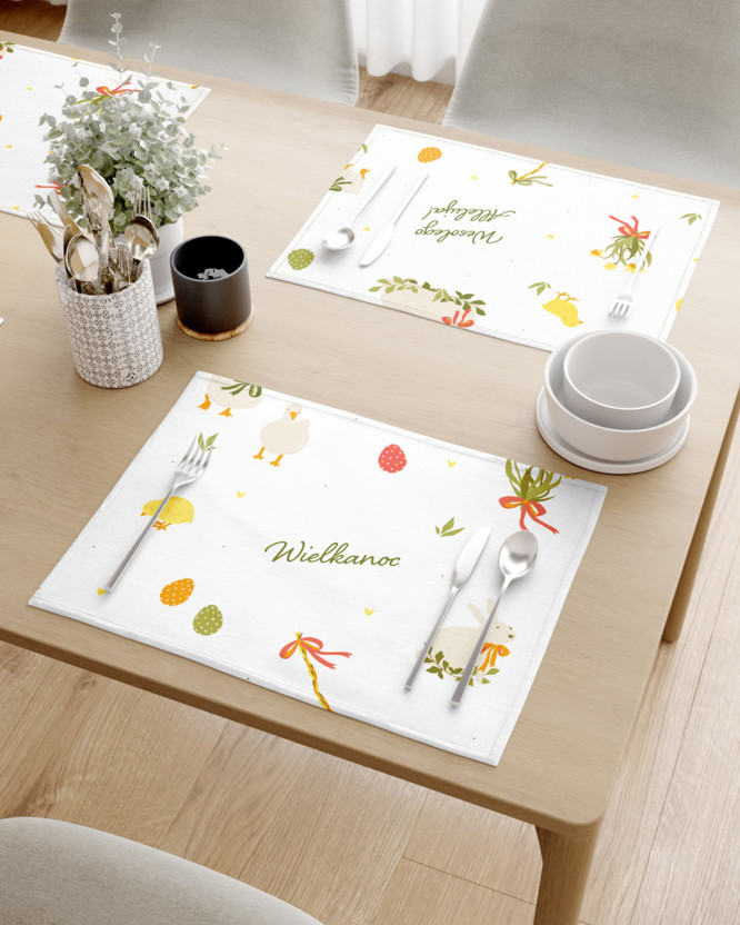 Placemat voor de tafel van stevig katoen - Poolse Pasen (PL) - set 2 stuks