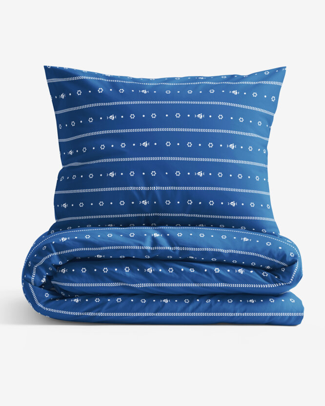 Katoenen beddengoed - Na mú dušu op blauw