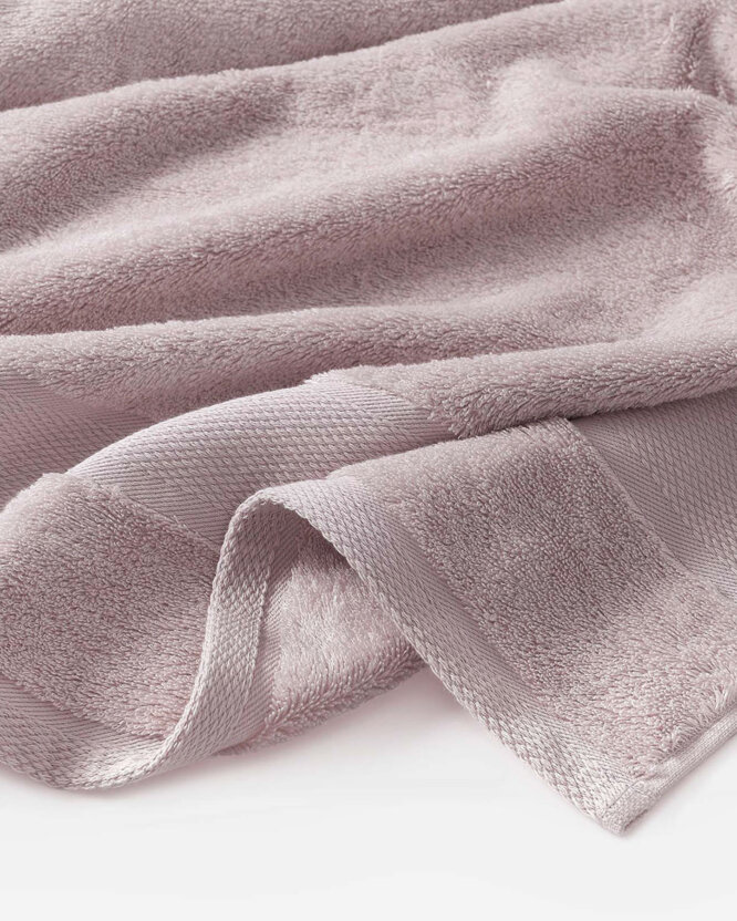 Bamboe handdoek/badhanddoek - oudroze