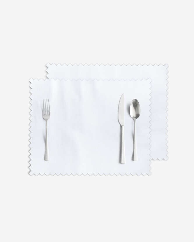 Tafelplacemat teflon - wit - set 2 stuks