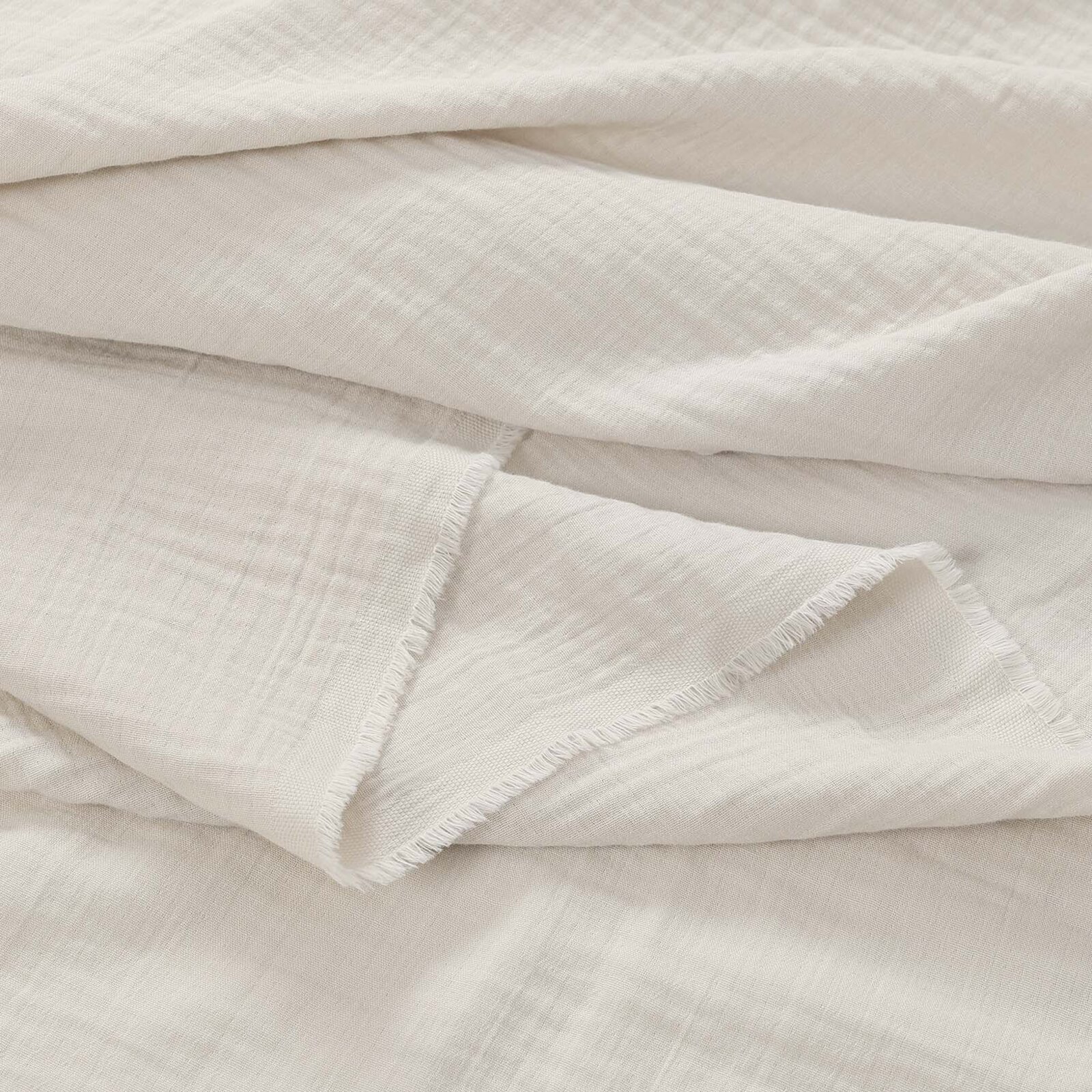 Mousseline stof - naturel