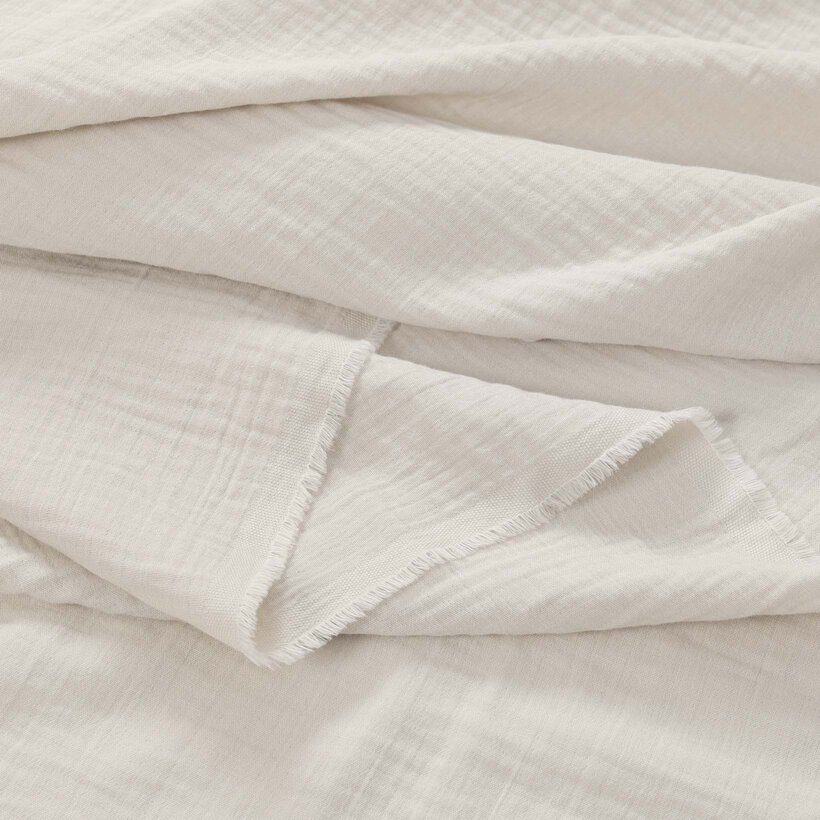 Mousseline stof - naturel