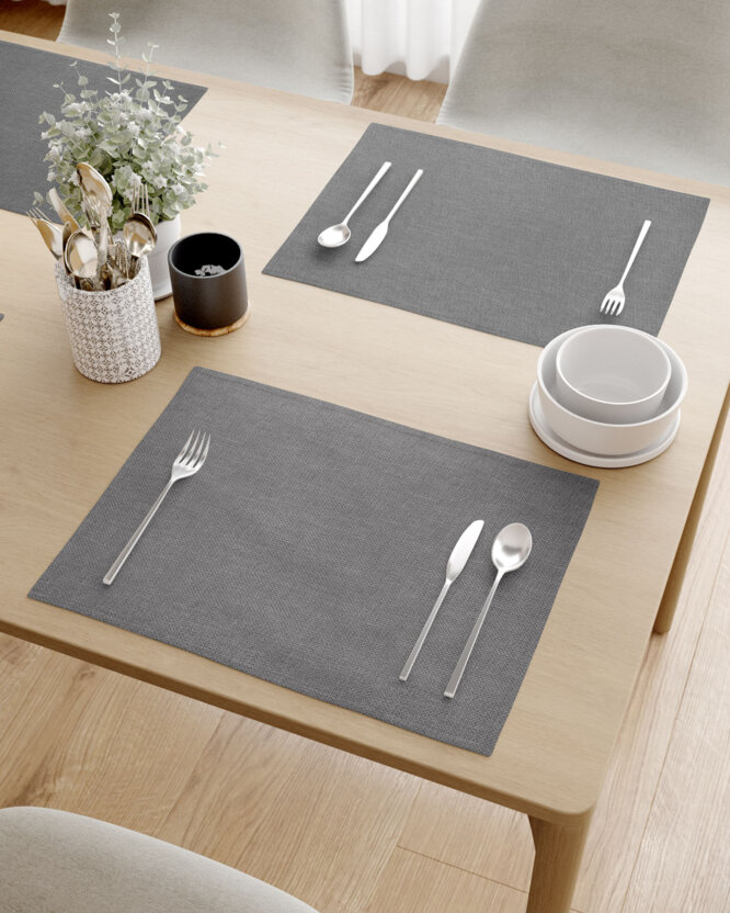 Placemat voor de tafel Peru - grijs - set 2 stuks