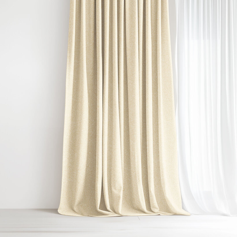 Decoratief exclusief gordijn - goud met glitters