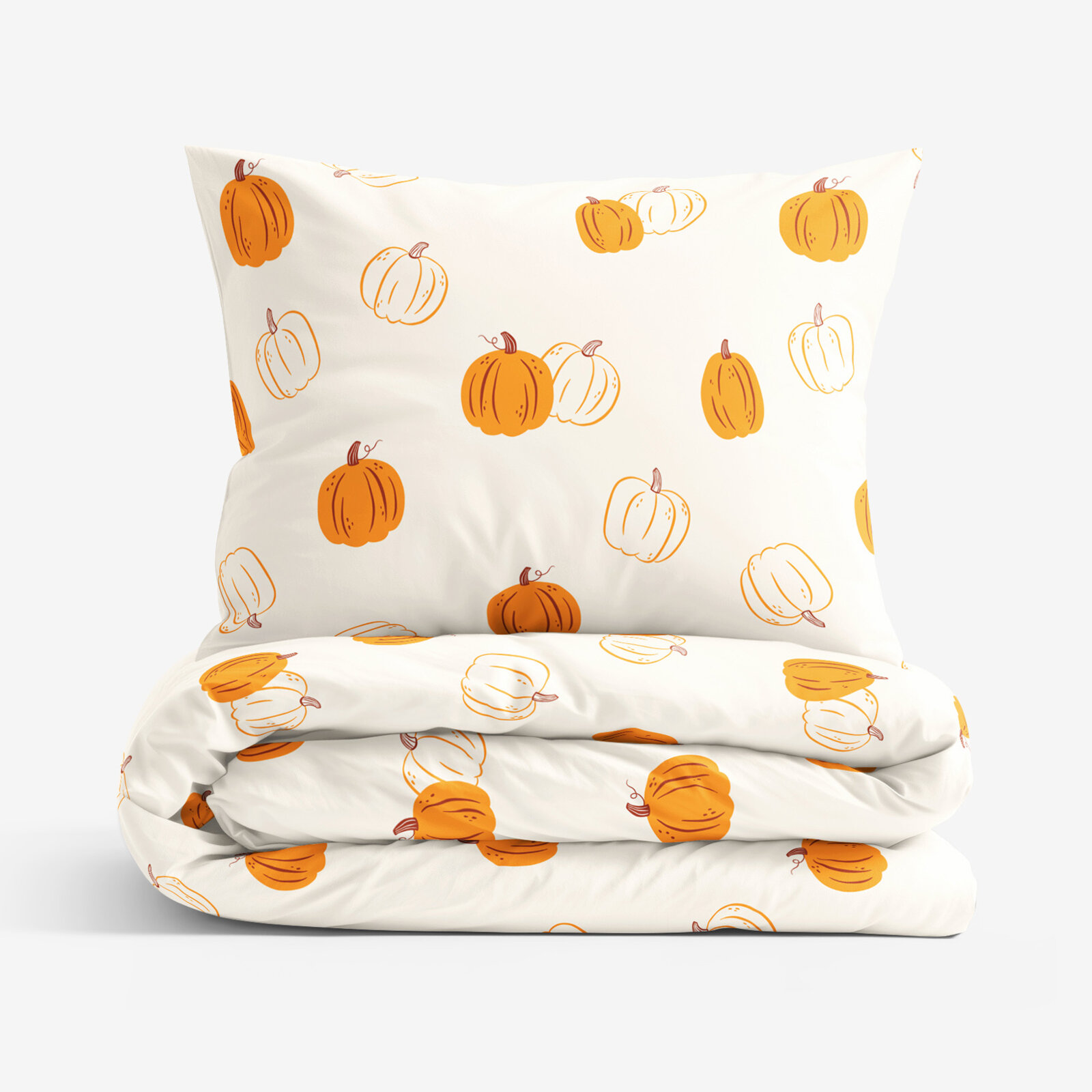 Katoenen beddengoed - Herfst pompoen