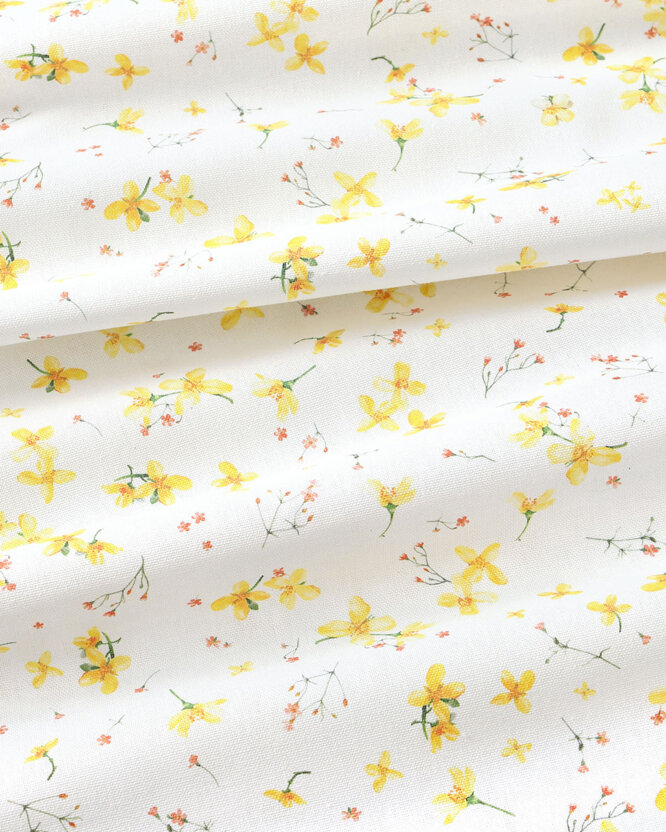 Decoratiestof Valencia - Narcissenbloemen