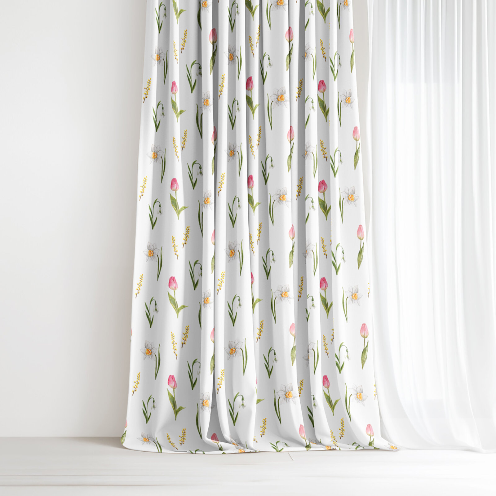 Decoratief gordijn Luca - Vleugje lente