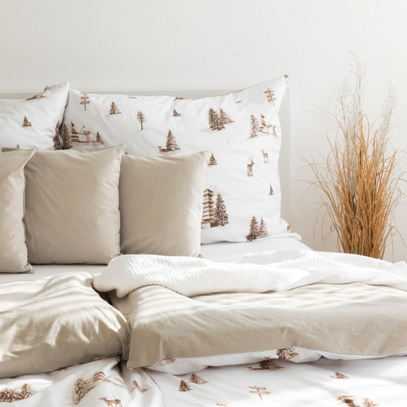Katoenen beddengoed Duo - Beskydy met latte