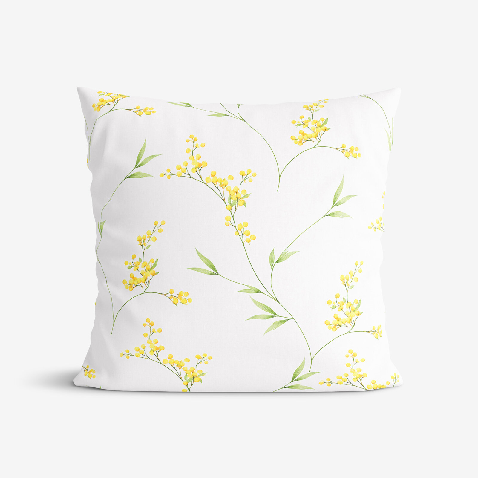 Decoratieve kussensloop Luca - Mimosa bloemen