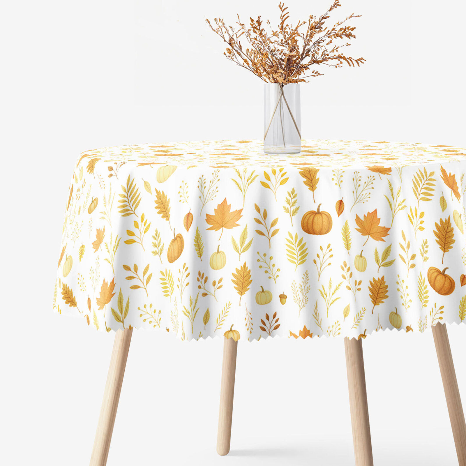 Rond teflon tafelkleed - Geur van de herfst