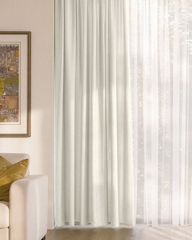 Decoratief gordijn Marbella - crème