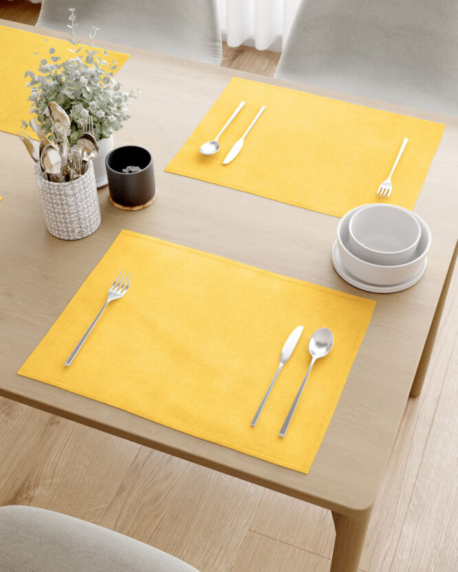 Tafelplacemat Malaga - geel - set 2 stuks