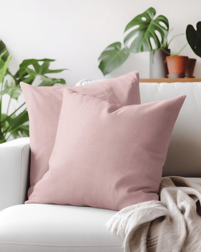 Decoratieve kussensloop Marbella - oudroze