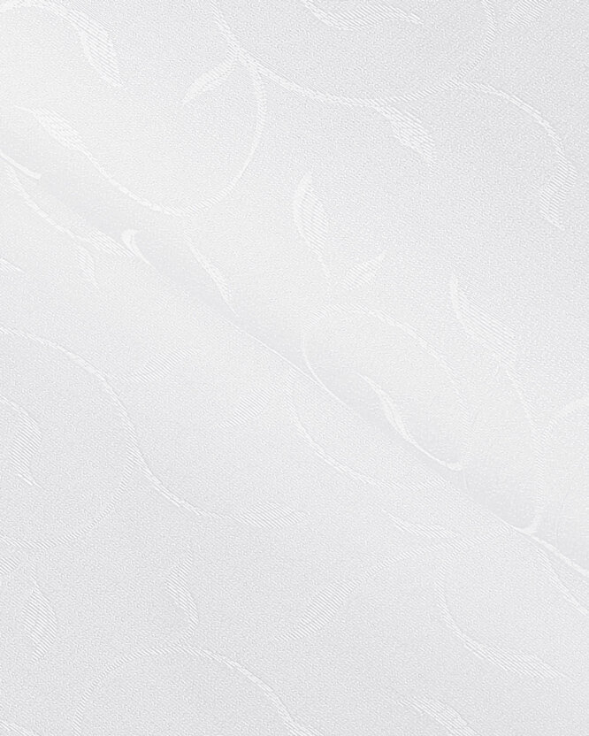Tafelstof met tefloncoating - wit met grote ornamenten