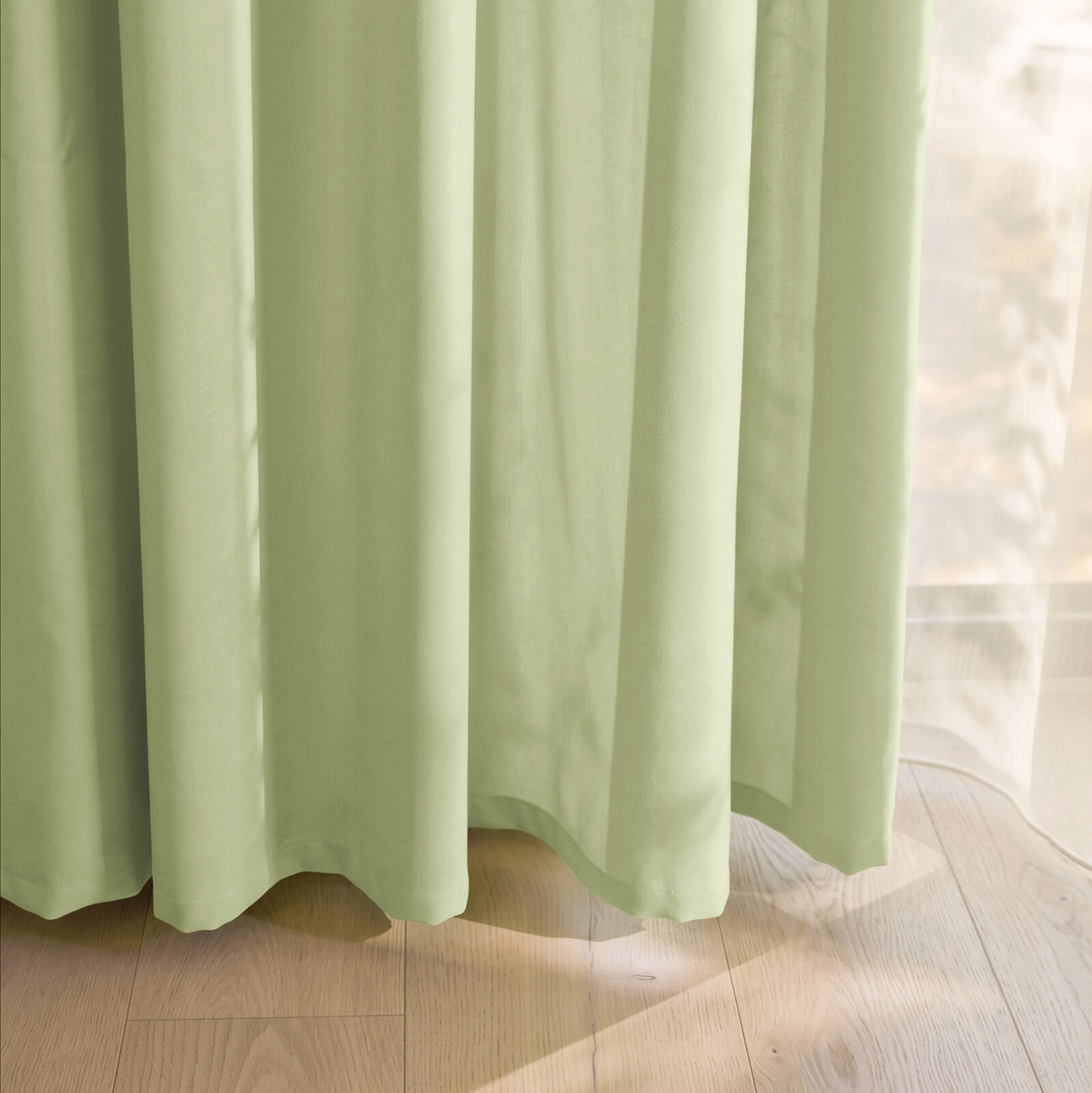 Decoratief gordijn Marbella - erwtjesgroen