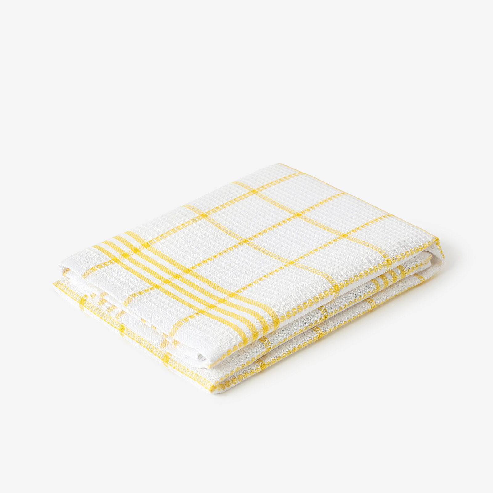 Keuken wafeldoek - Gele streepjes