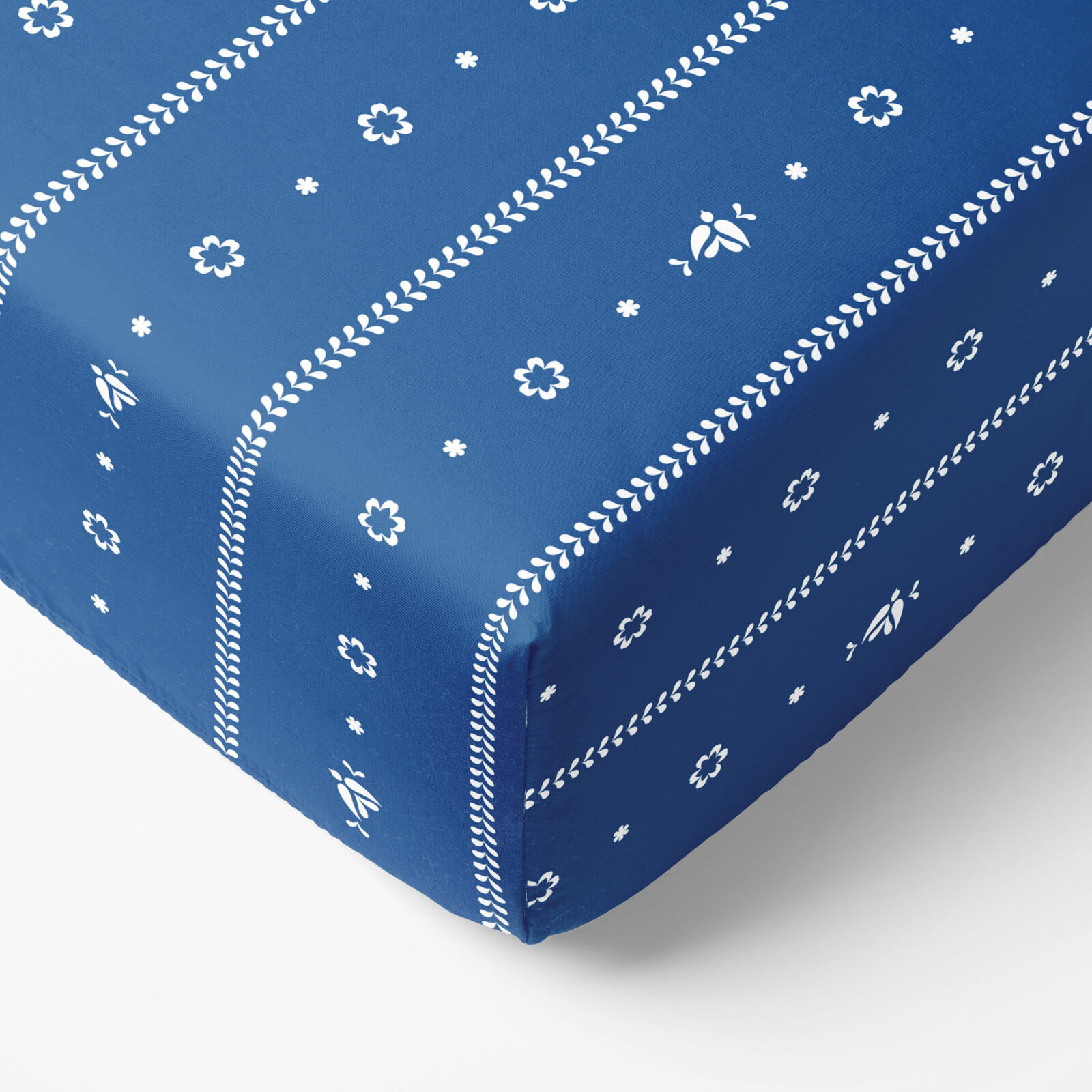 Katoenen hoeslaken - Na mú dušu op blauw