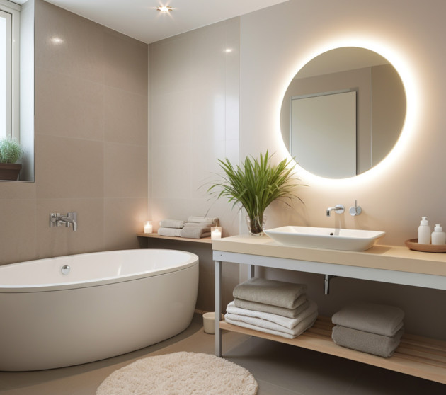 Badkamerinspiratie waarbij u zich voelt alsof u in een luxe wellness bent