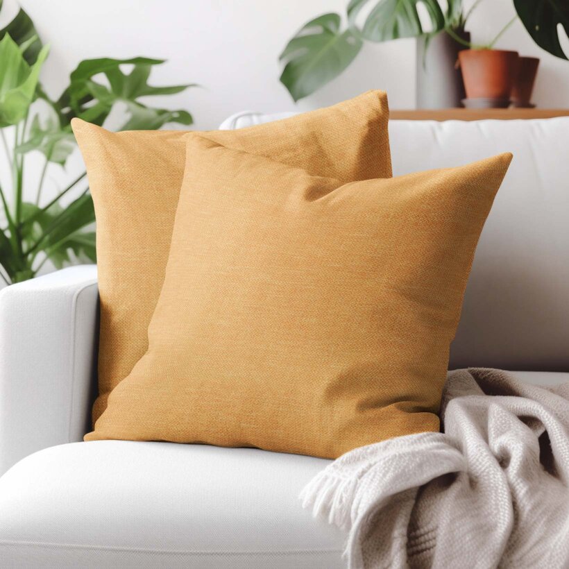 Decoratieve kussensloop Peru - goud