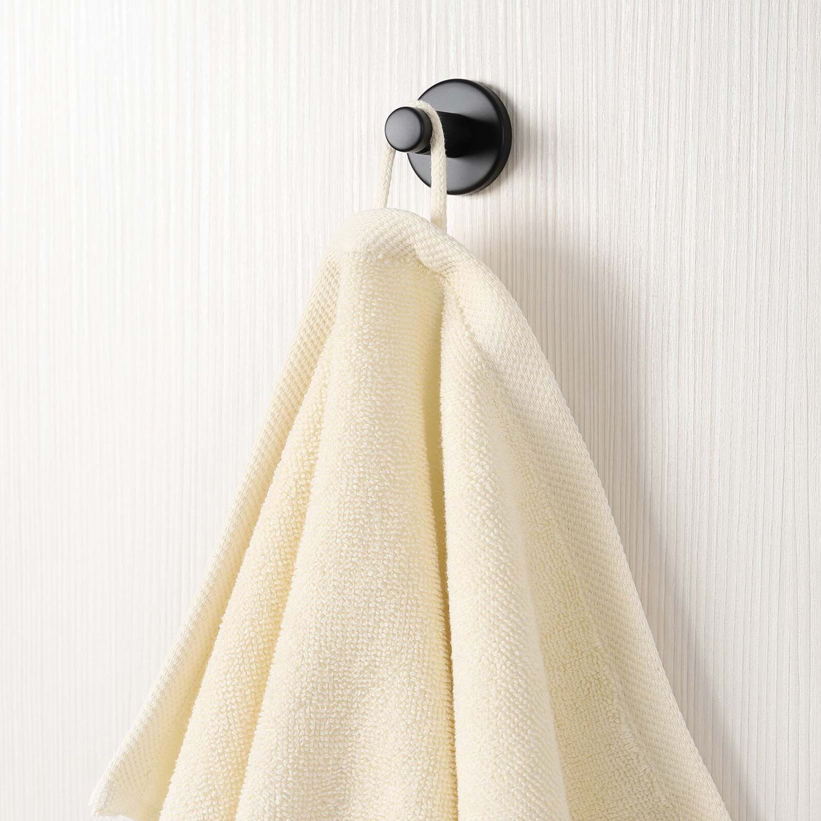 Katoenen badstof handdoek / badhanddoek Soft zonder boord - crème