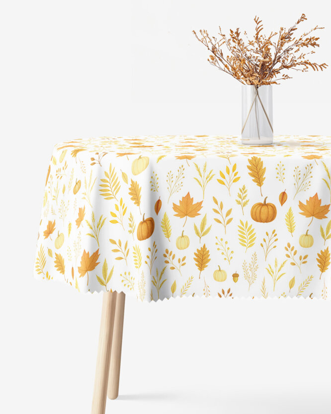 Ovaal teflon tafelkleed - Geur van de herfst