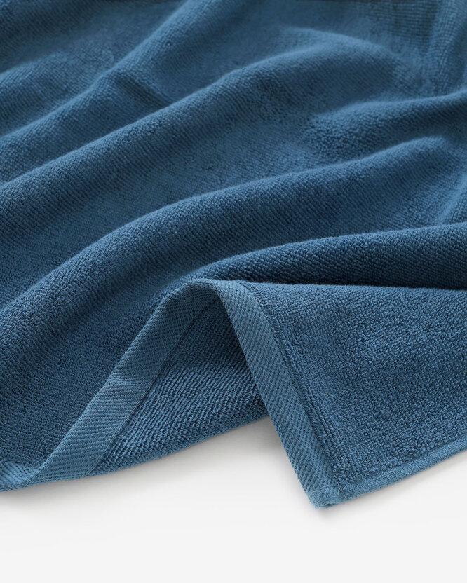 Katoenen badstof handdoek / badhanddoek Soft zonder boord - petrol
