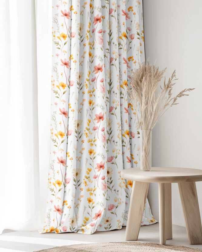 Decoratief gordijn Luca - Bloemenparadijs