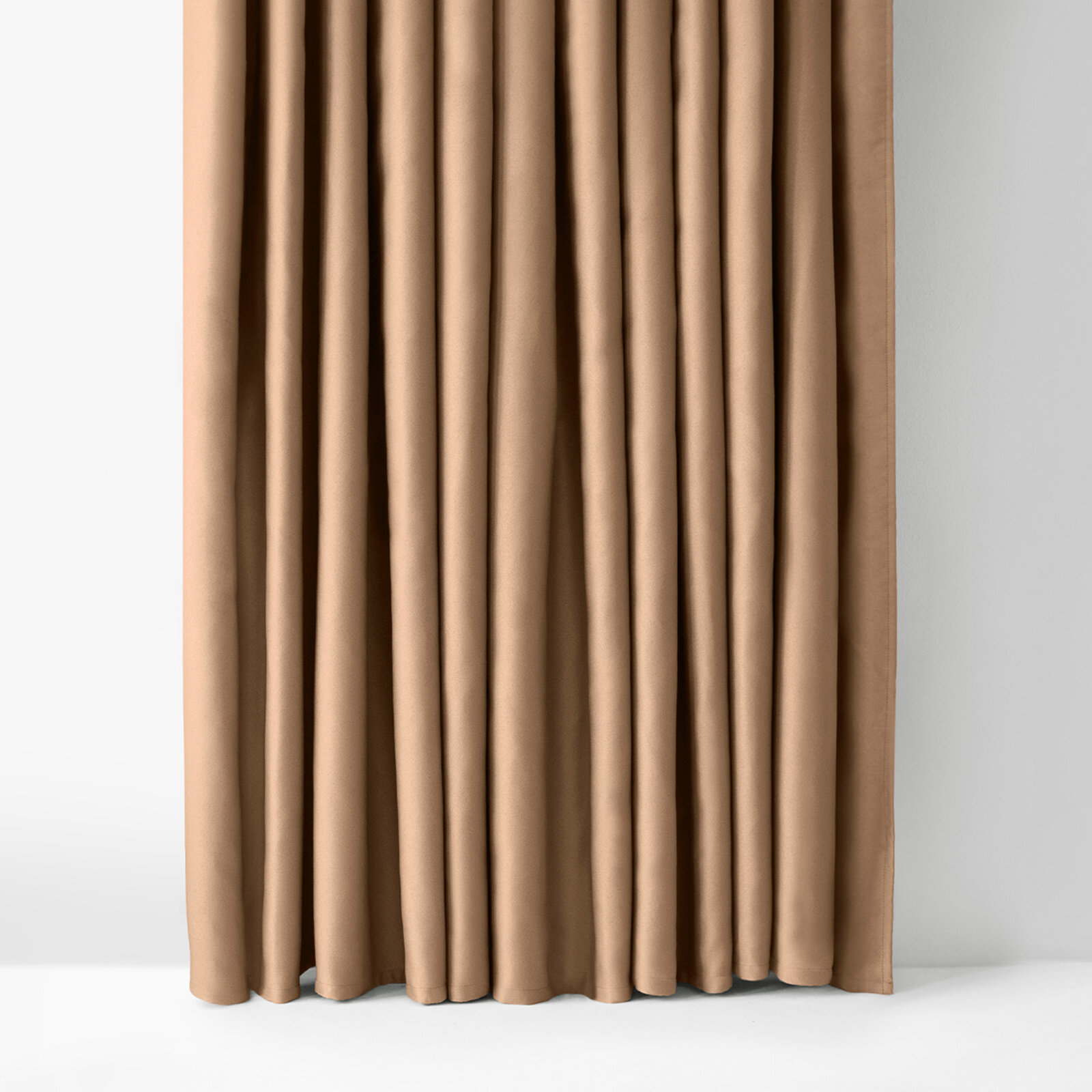 Verduisterend gordijn Blackout met satijnglans - goudbeige