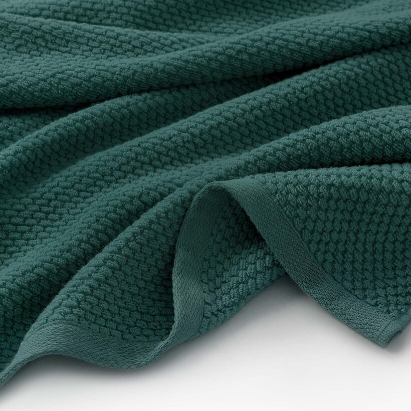 Katoenen badstof handdoek / badhanddoek Micro Pure - smaragdgroen