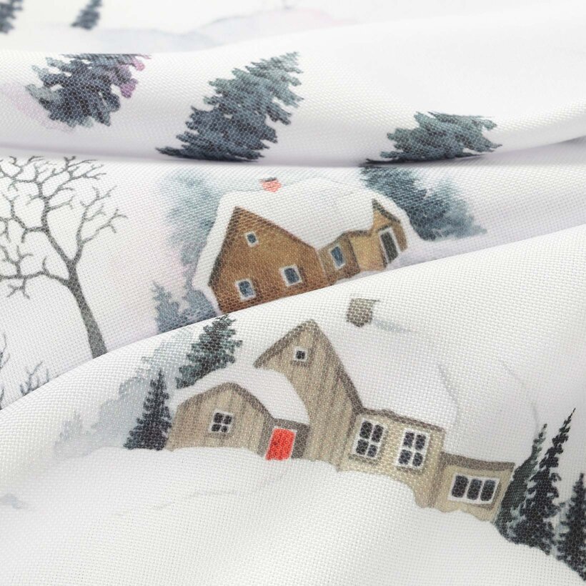 Tafelstof met tefloncoating - Winters landschap