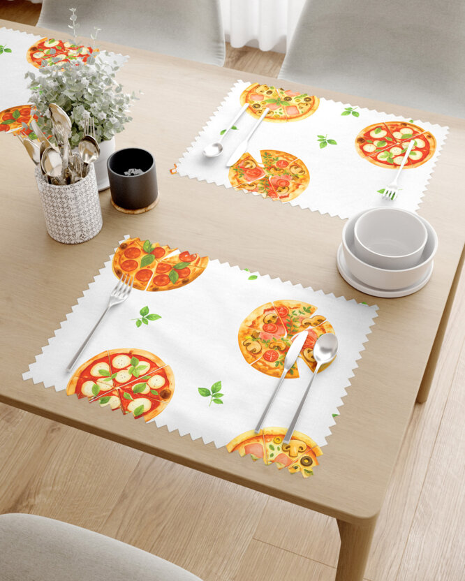 Teflon tafel placemat - Heerlijke pizza - set 2 stuks