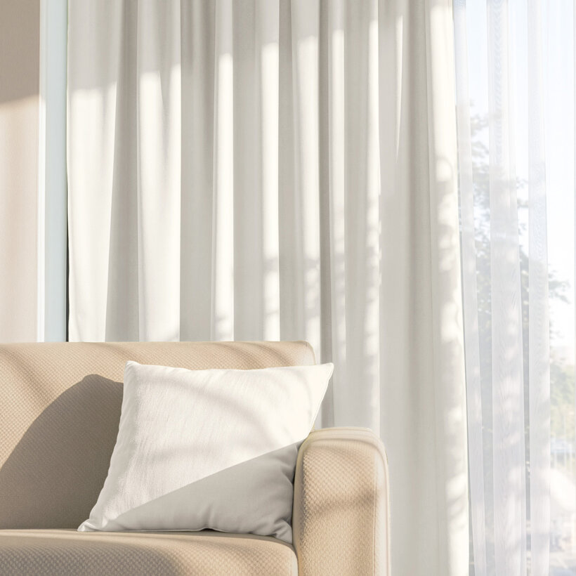 Decoratief gordijn Marbella - crème