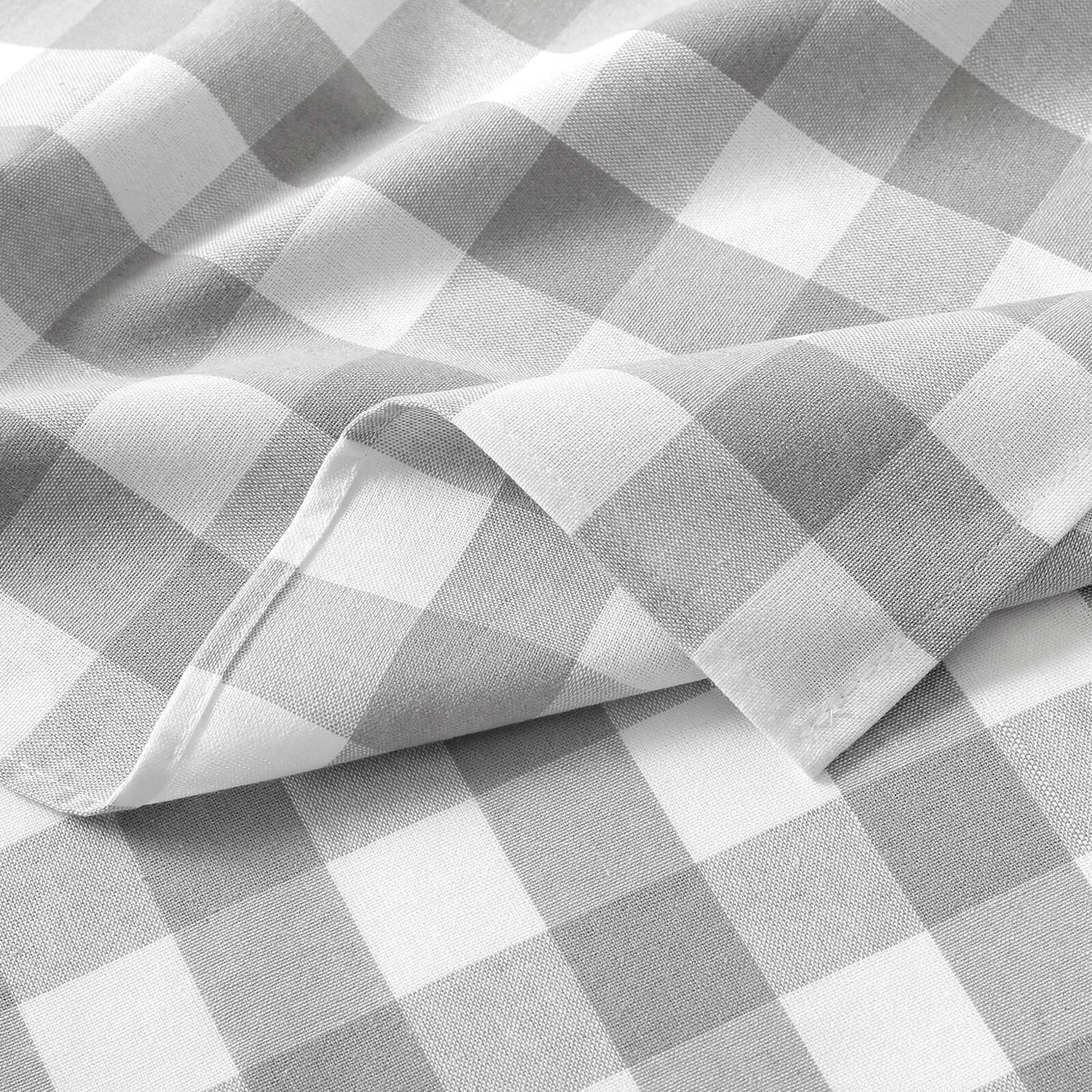 Keuken katoenen theedoek - Grijze ruiten